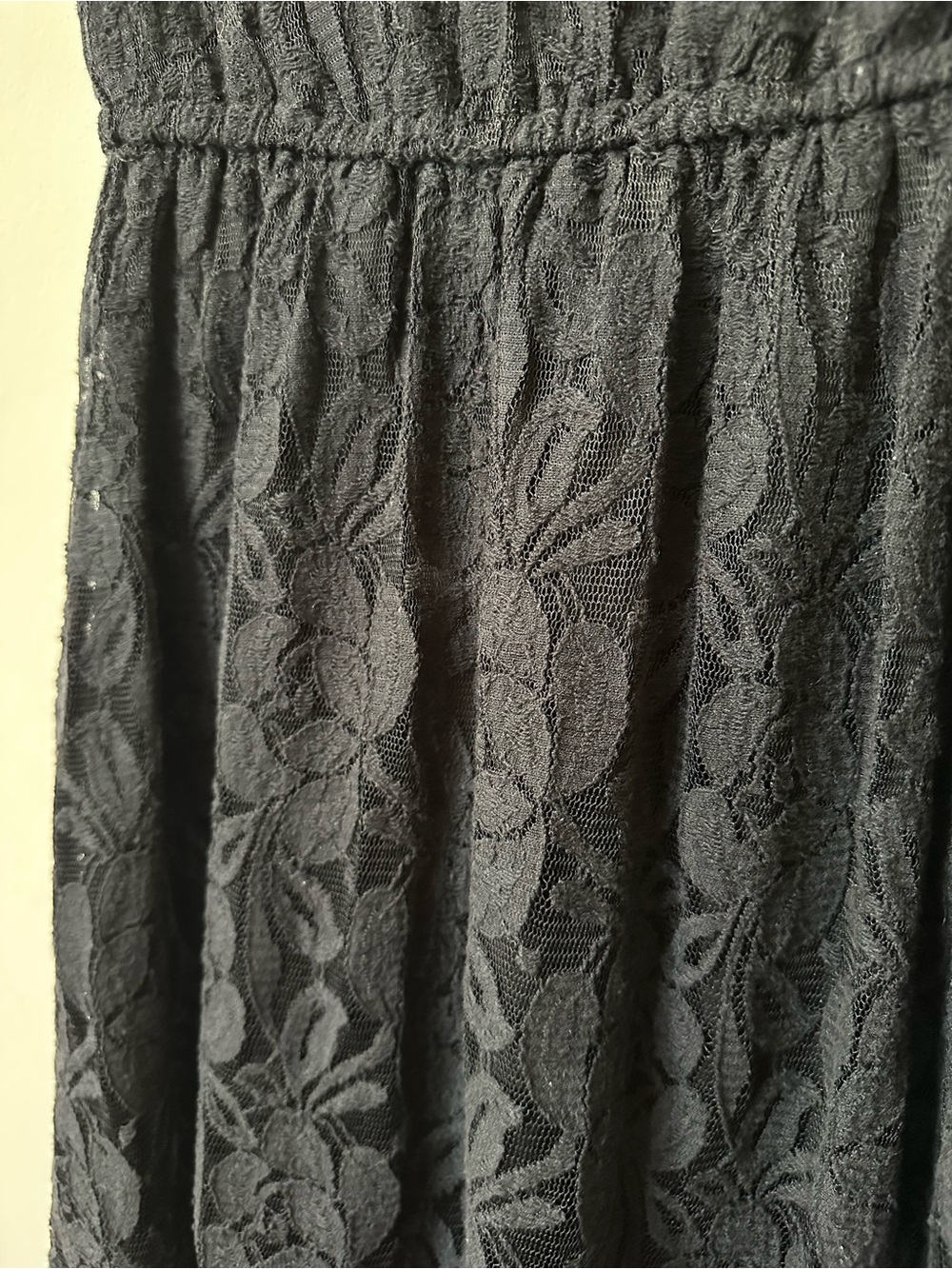 Xhilaration Black Lace Fit & Flare Dress Scoop Neck Cap Sleeve Short S/P - Picture 4 of 8